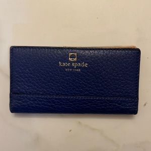 Kate Spade Cobalt Blue Large Wallet
